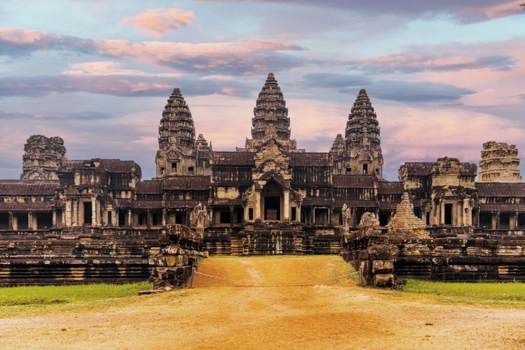 Tramonto sui Templi di Angkor Wat, Cambogia