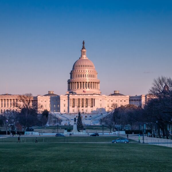 Vista sul Campidoglio (Capitol Building) a Washington DC