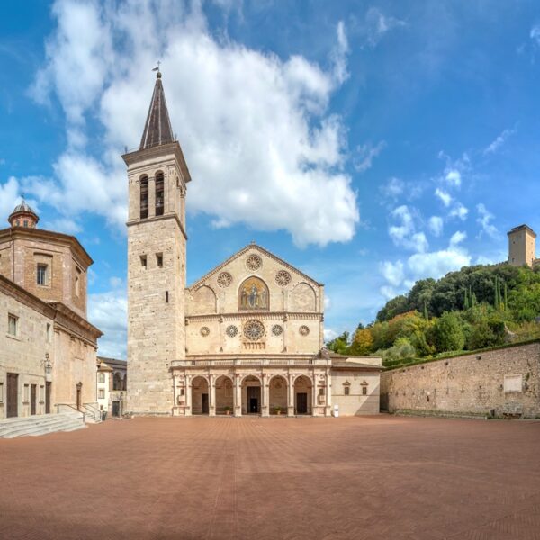 Piazza del Duomo a Spoleto, Umbria