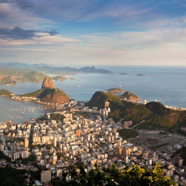 Vista di Rio de Janeiro da Sugarloaf Mountain, Brasile